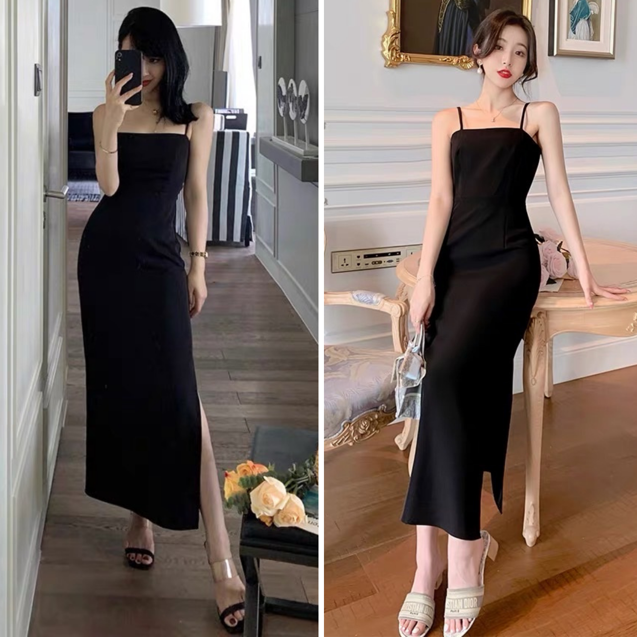Váy Body 2 Dây Bản To, Đầm Body Sexy Xẻ Ngực | - Hazomi.com - Mua Sắm Trực  Tuyến Số 1 Việt Nam